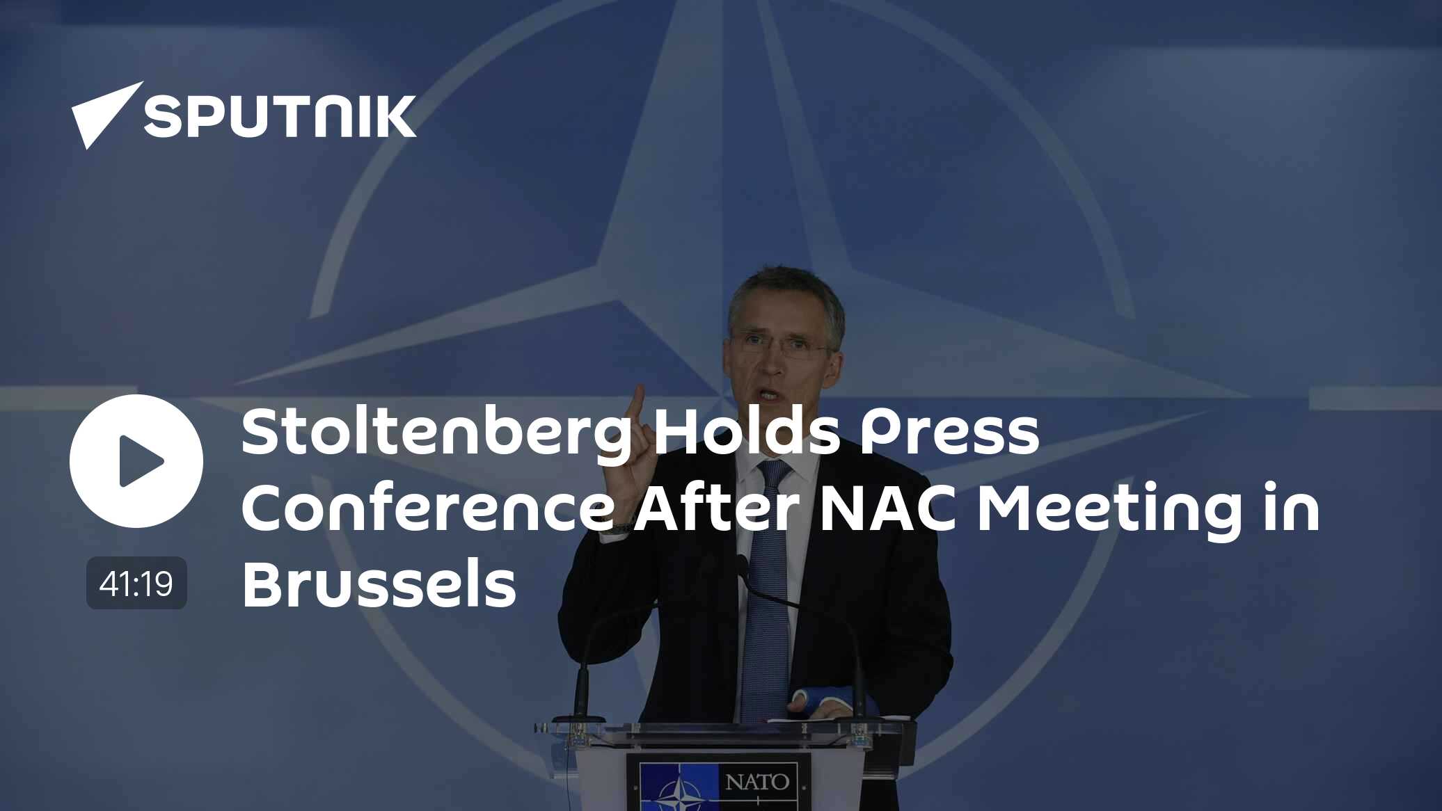 Stoltenberg Holds Press Conference After NAC Meeting in Brussels - Vimarsana News